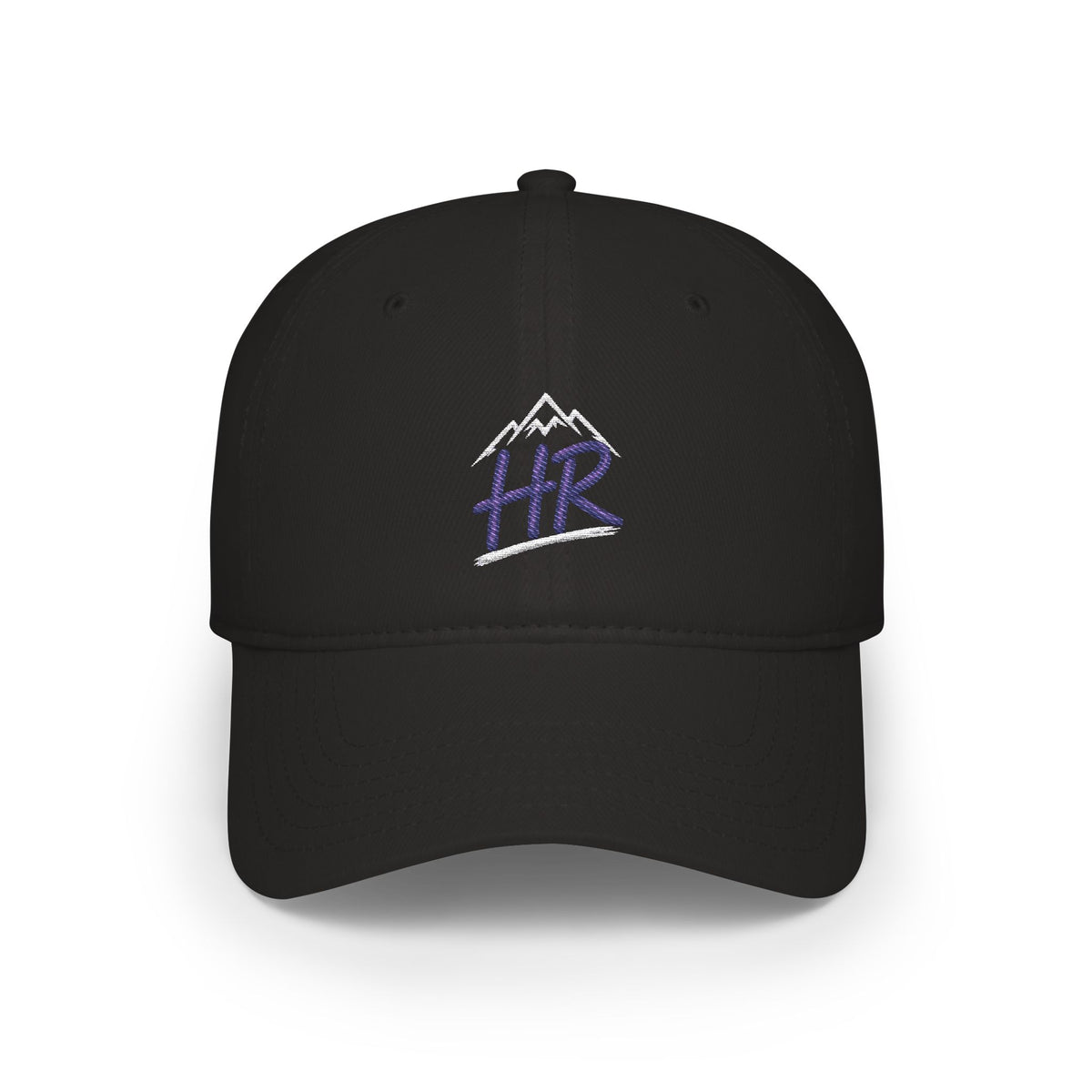 Baseball Cap — 'HR' Mountain Embroidered Low-Profile Hat