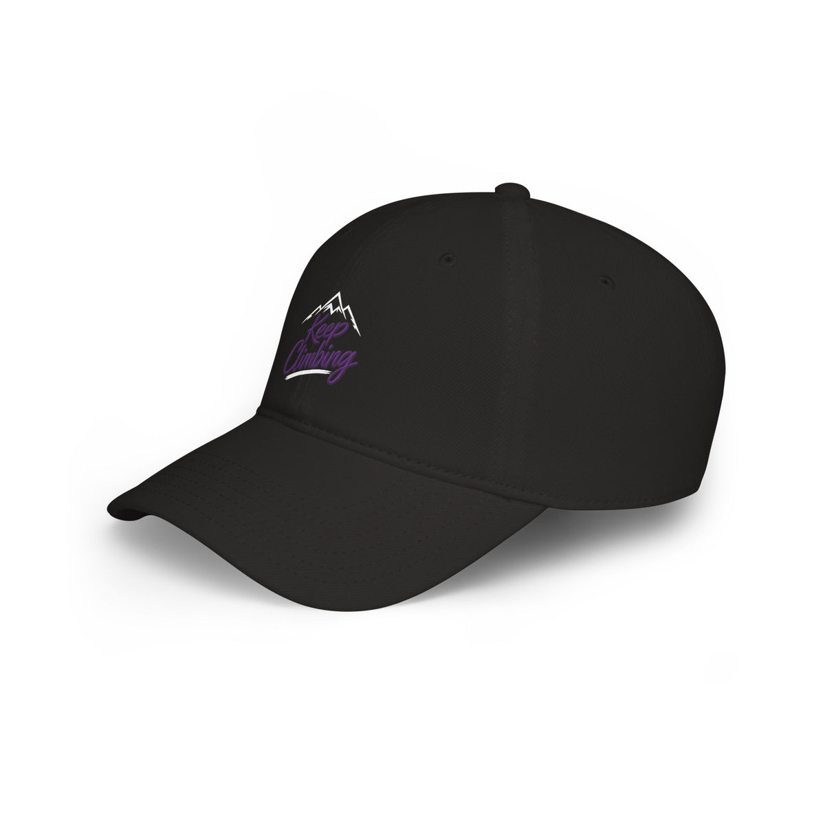 Keep Climbing Baseball Cap — Embroidered Mountain Motivational Hat