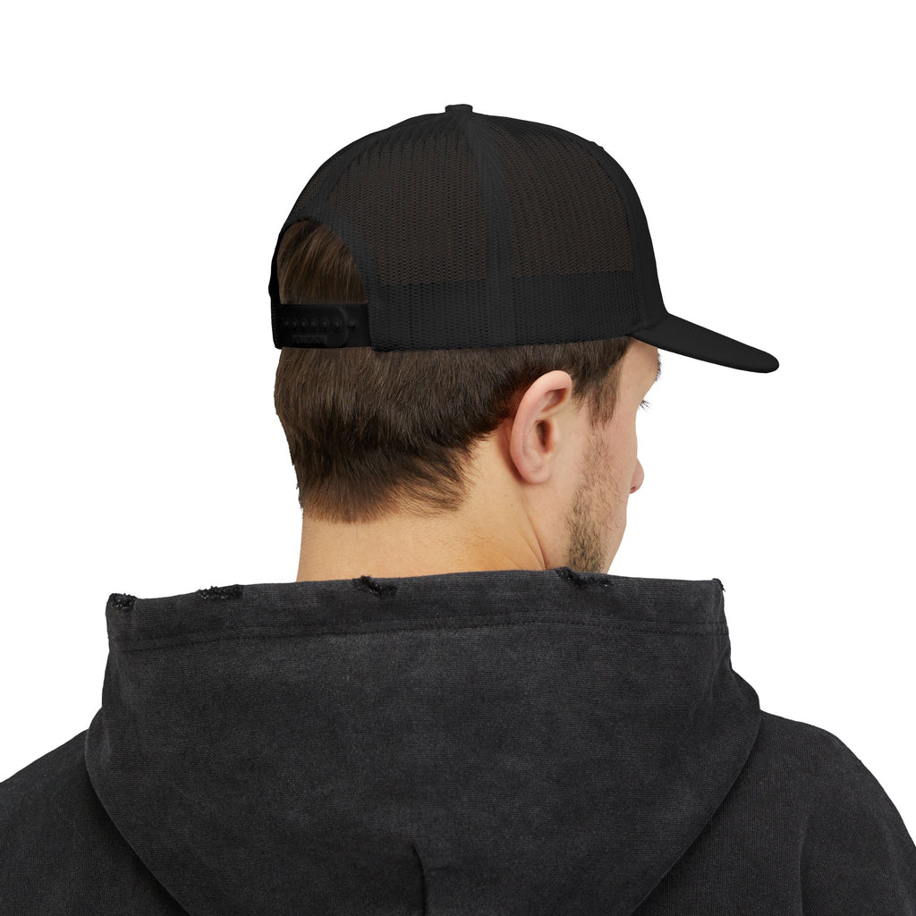 HR Mountain Snapback Trucker Cap — Embroidered Outdoors Logo Hat