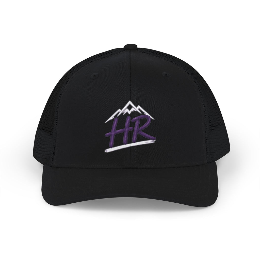 HR Mountain Snapback Trucker Cap — Embroidered Outdoors Logo Hat