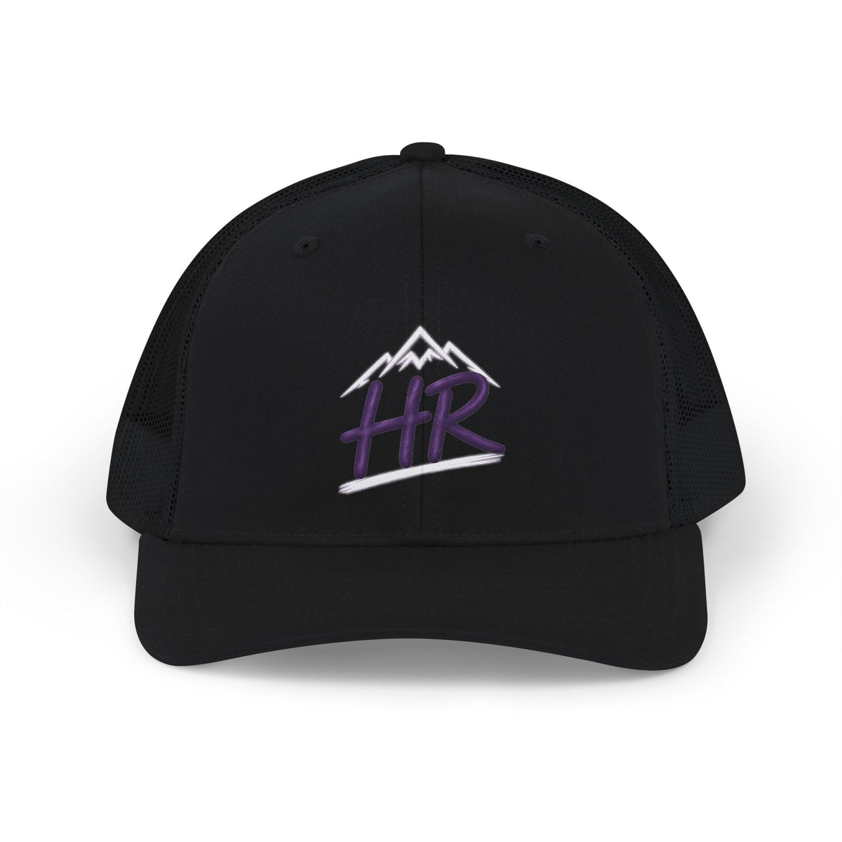 HR Mountain Snapback Trucker Cap — Embroidered Outdoors Logo Hat