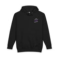 Hoodie — HR Nightscape Pullover (Purple Aurora Forest Reflection)