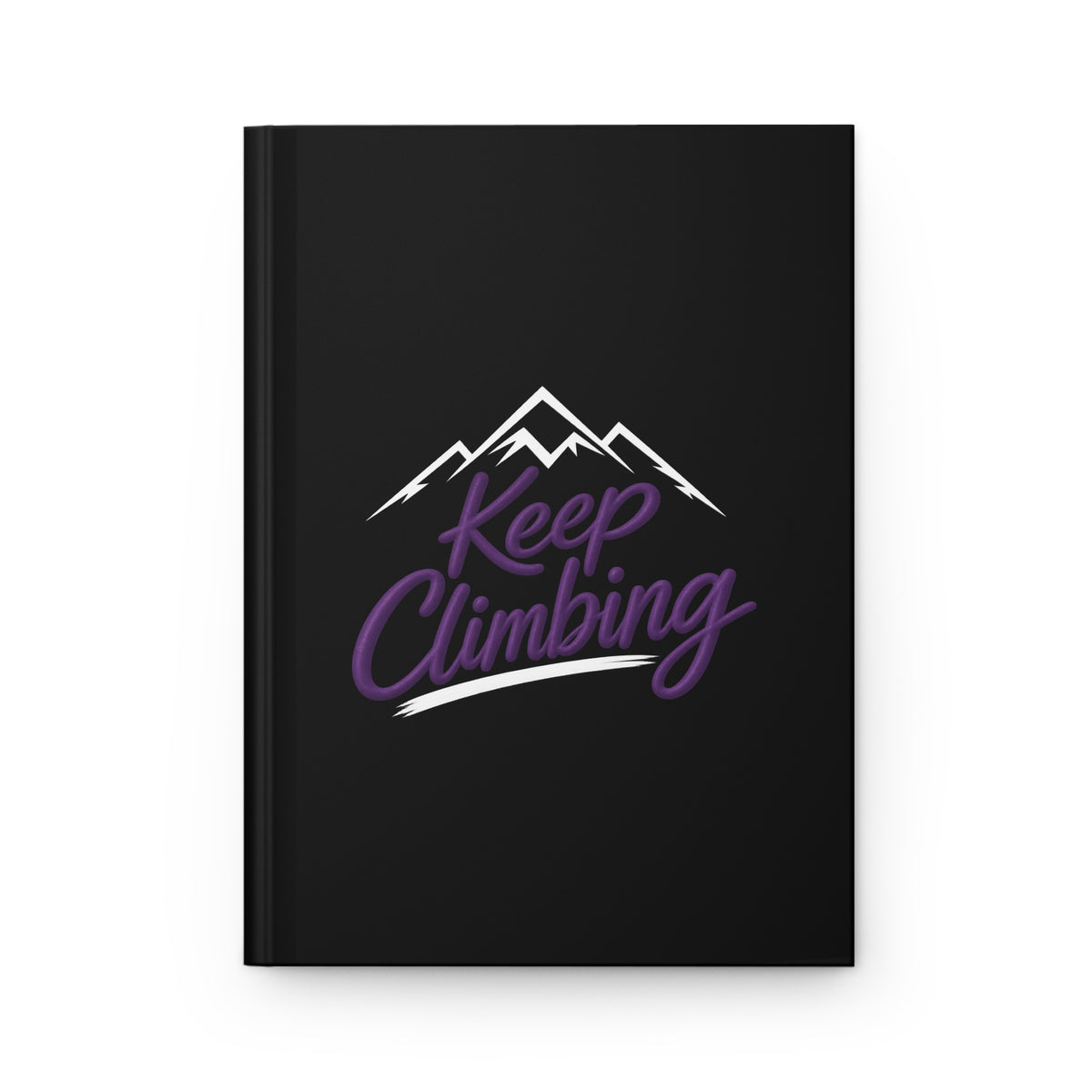 Keep Climbing Hardcover Journal — Motivational Mountain Notebook ("Every mountain has meaning")